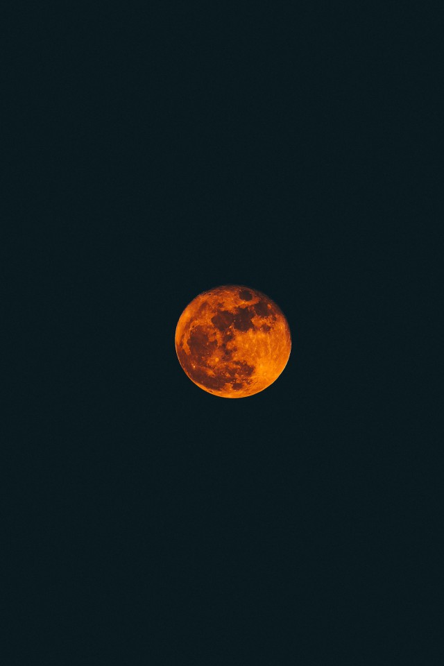 دانلود  عکس ماه کامل زرد رنگ